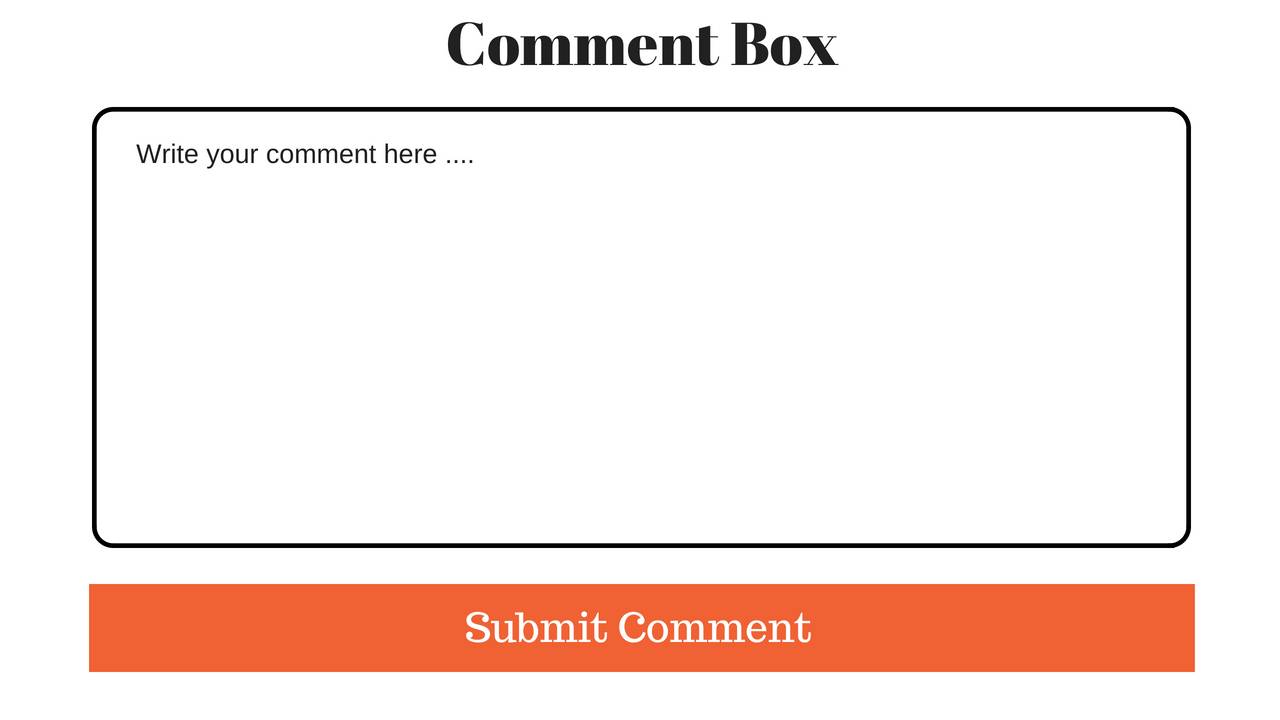 Comment Box Template Free Download