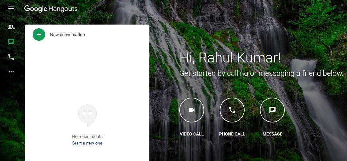 google hangouts screen sharing