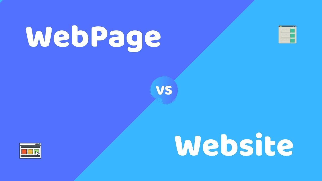 WebPage vs website