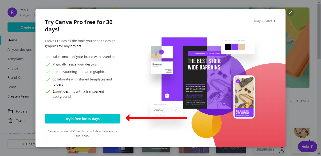 how to get canva premium for free