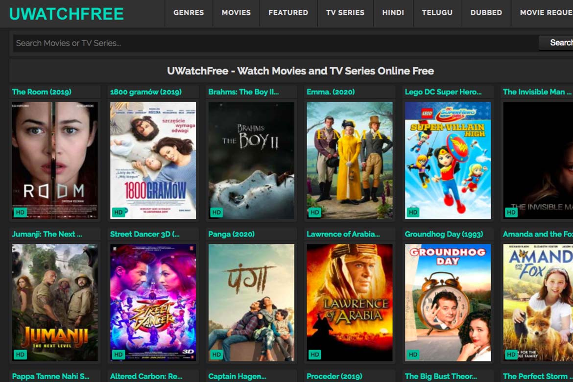 UWatchFree – Download and Watch Movies and TV Series Online