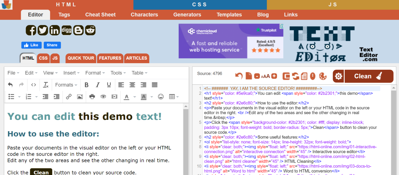 6 Best Online HTML Editor and Viewer for  Development
